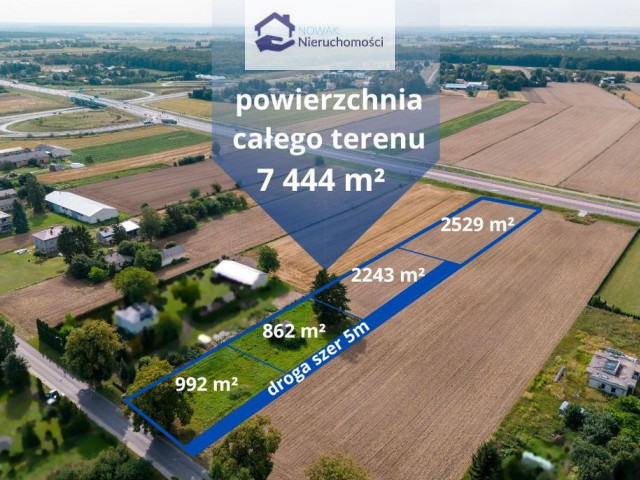 4 działki, Marynin, Konopnica, bez podatku PCC