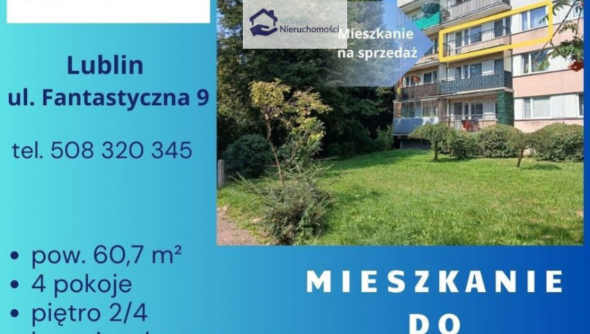 Mieszkanie Sprzedaż Lublin Fantastyczna